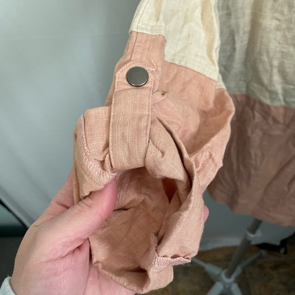 Blu Pepper Khaki and Pink Color Block Jacket Size large **missing pocket snaps** - Picture 11 of 14